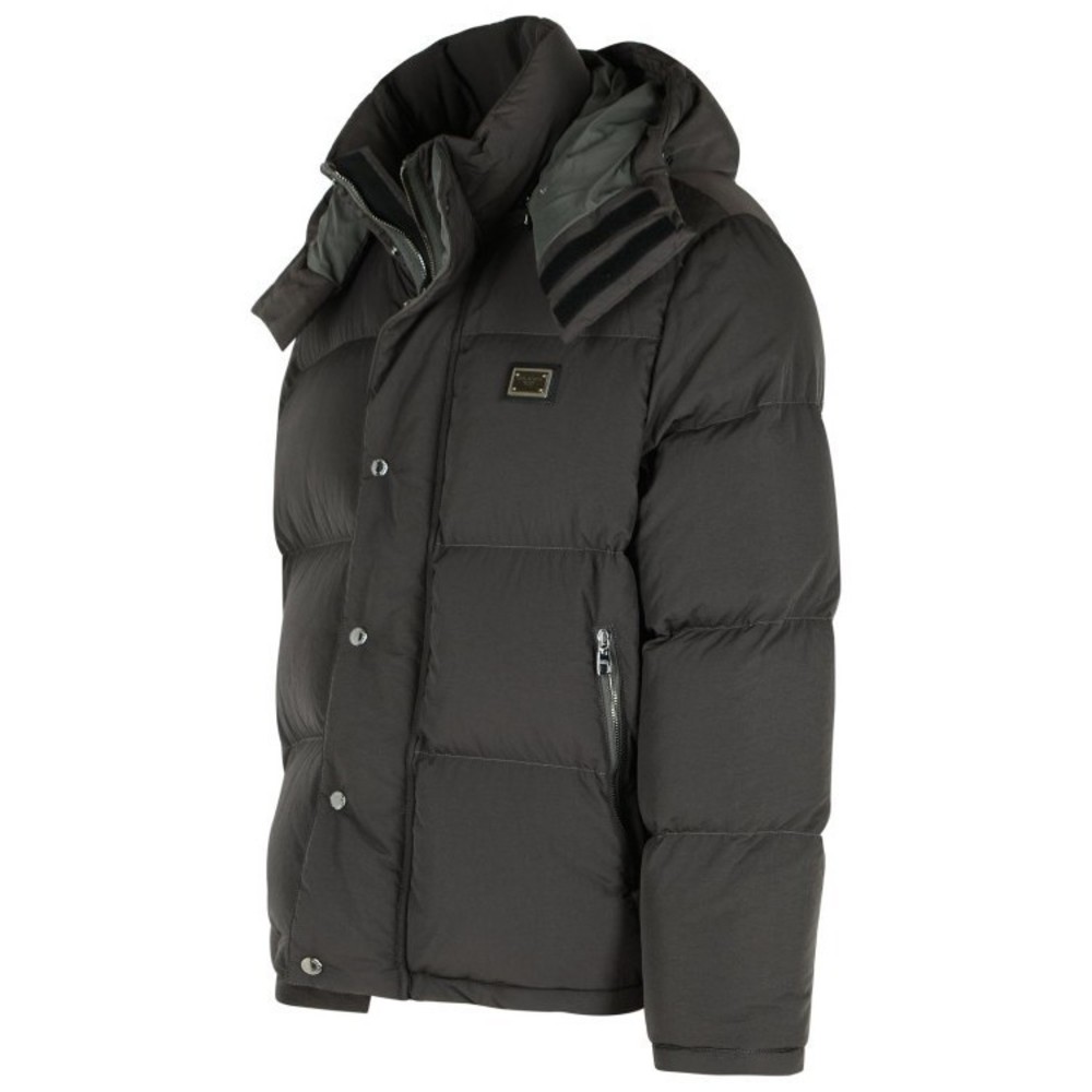 Dolce & Gabbana Grey Polyamide Down Jacket - NWT - Picture 2 of 3